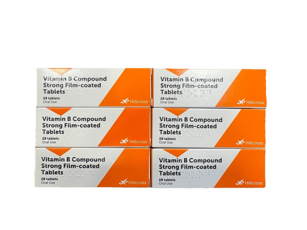 6 x Vitamin B compound strong tablets Supplements for Men/Women