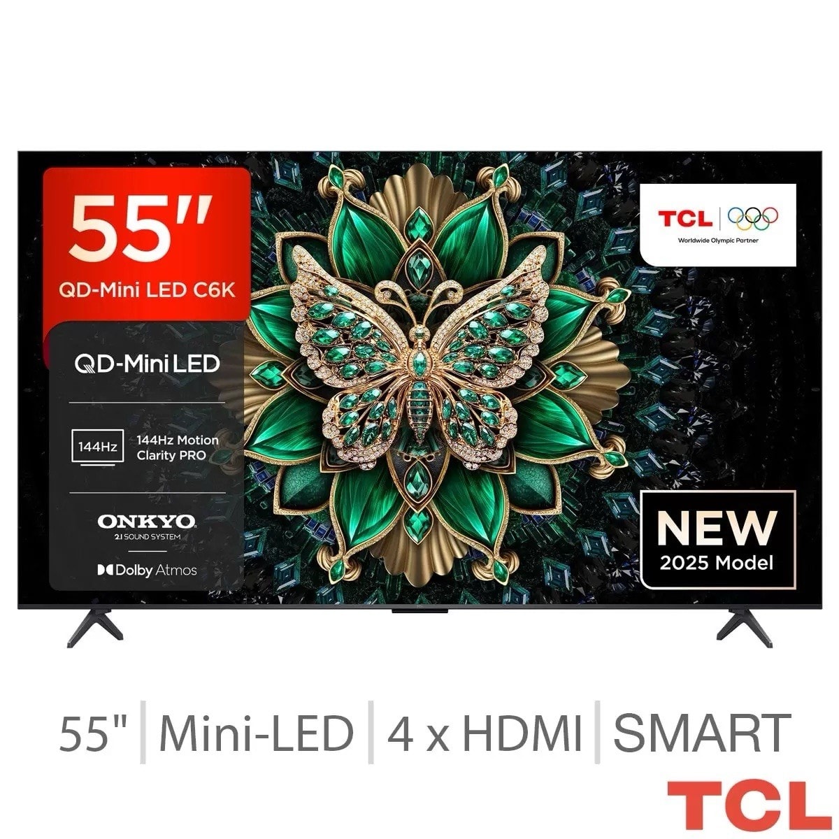 TCL C6K 55" QD-Mini LED 4K HDR Smart Google TV - 55C6K Uk