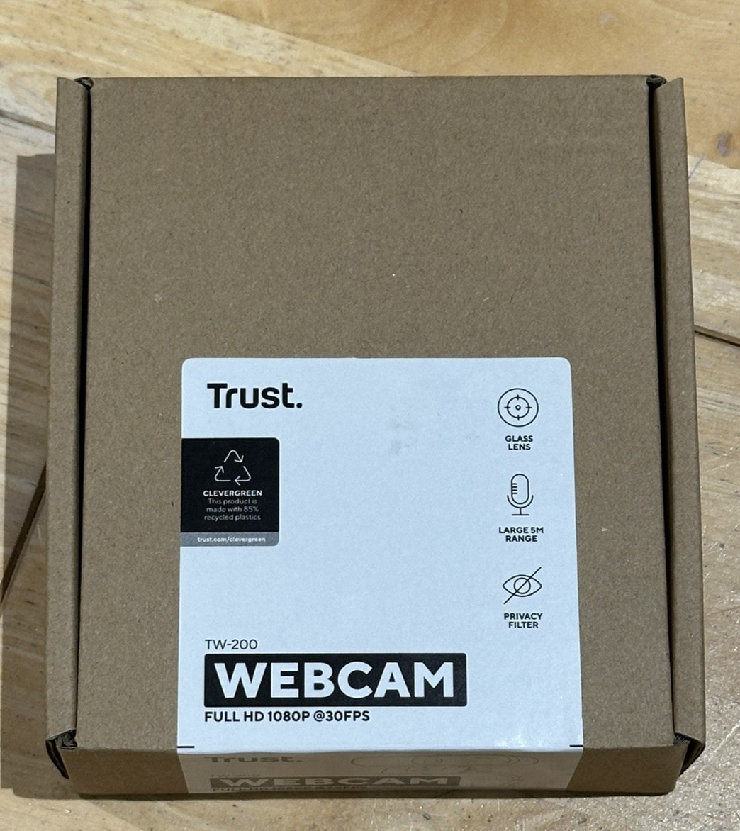 Trust TW-200 webcam 1920 x 1080 pixels USB Black new in sealed box free uk post