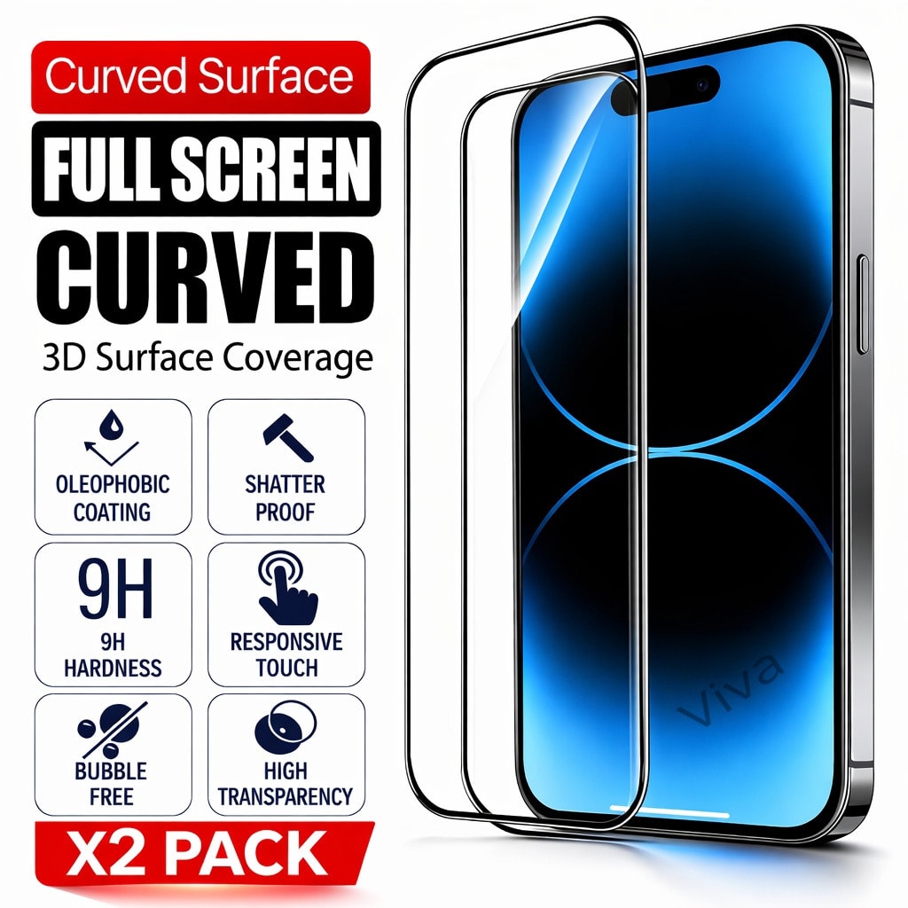 Tempered Glass Screen Protector For iPhone 17 16 15 14 13 12 11 Pro Max Plus XR