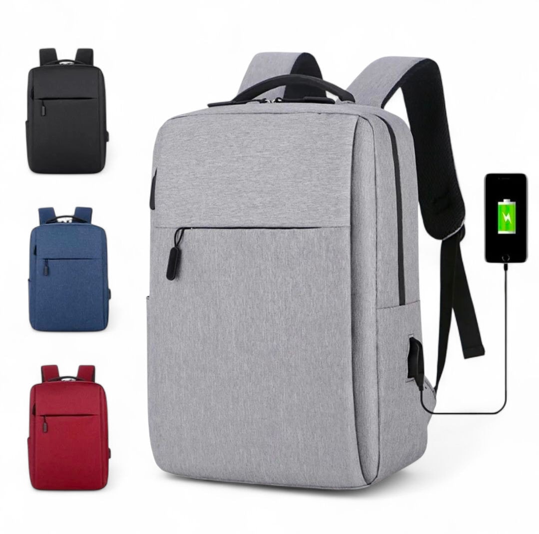 Mens Women Waterproof Laptop Backpack USB Rucksack Travel School Shoulder Bag