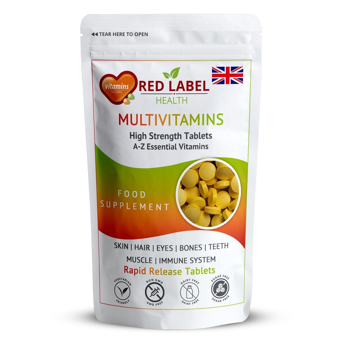 Daily Multi Vitamins Tablets A-Z Essential Vitamins High Strength Tablets