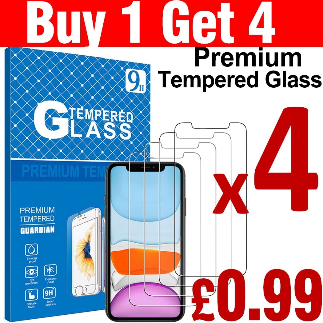 Tempered Glass Screen Protector For iPhone 17 Pro Max Plus 16 15 14 13 12 11 XR