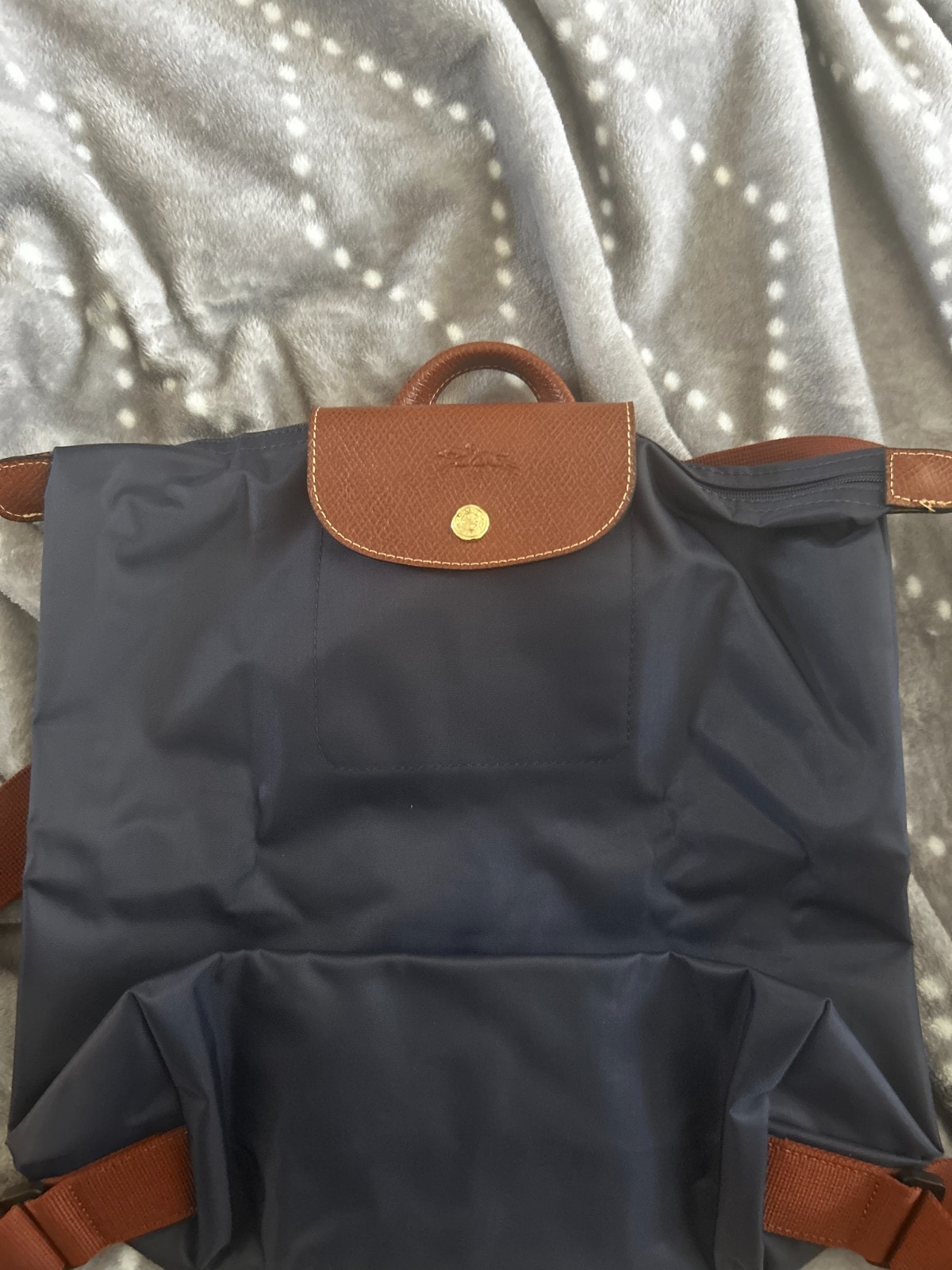 Longchamp Le Pliage Navy Large Backpack