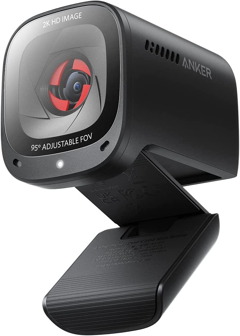 Anker PowerConf C200 2K Webcam Computer Camera AI-Noise Cancel Microphone for PC