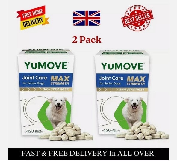 2-Pack YuMOVE Senior Dog MAX Strength Joint Supplement - 240 Tablets