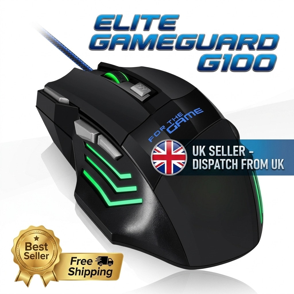 LED Optical PC Gaming Mouse USB Wired Programmable 7 Buttons 5500 DPi Mice Gamer