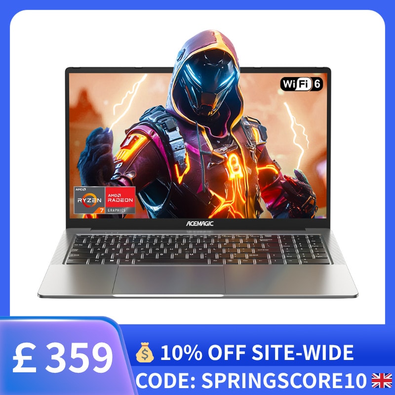 ACEMAGIC LX15PRO 15.6" Gaming Laptop AMD R5 7430U (Up to 4.3GHz)16GB 512GB SSD