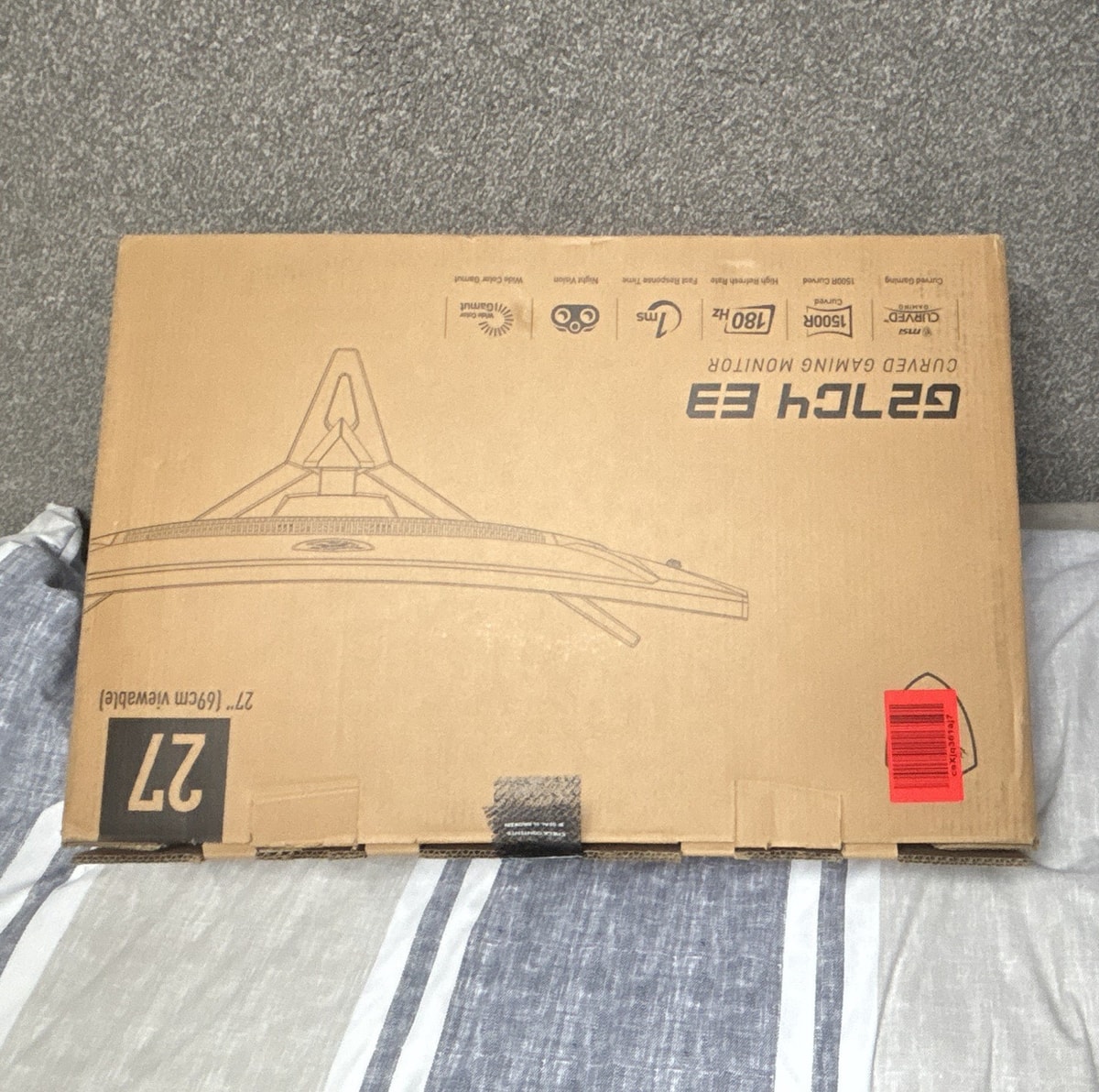 MSI Optix G27C4 E3 27in Curved LED Gaming Monitor FHD 180Hz 1ms