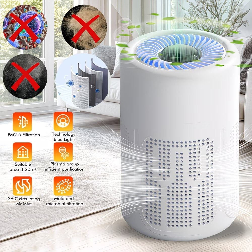 Home Air Purifiers Medical Grade HEPA Air Purifier Smoke Odor Pet For Large Room