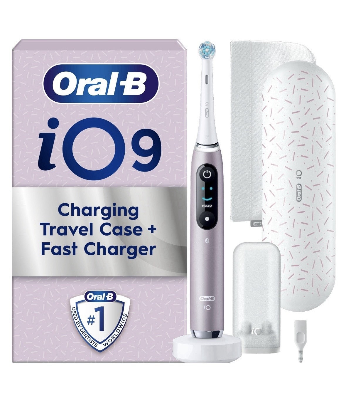 Oral-B iO9 Electric Toothbrush + Travel Case Fast Charger