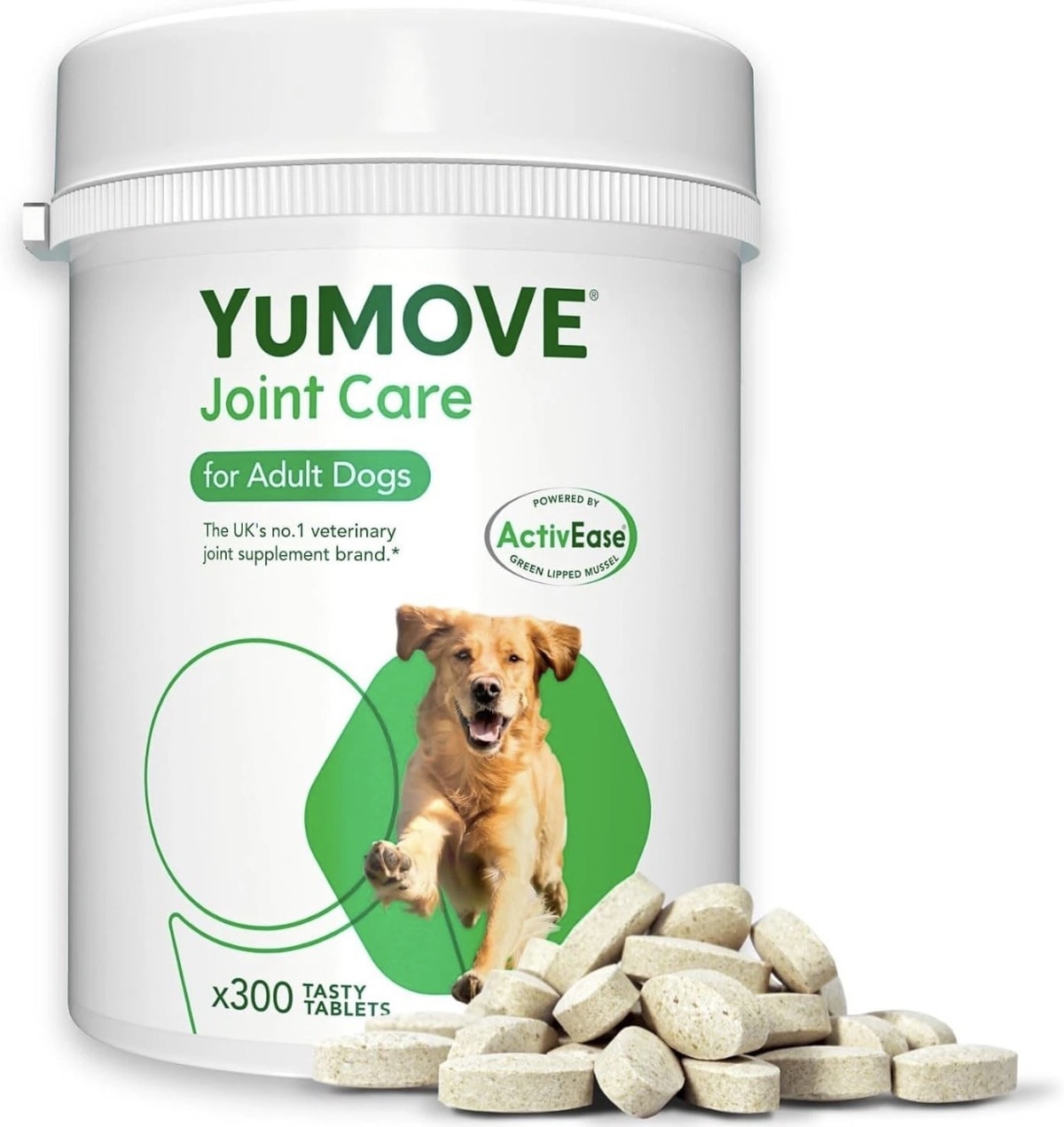 Lintbells YuMOVE Adult Dog Joint Supplement for Stiff Older Dogs 300 Tablets UK