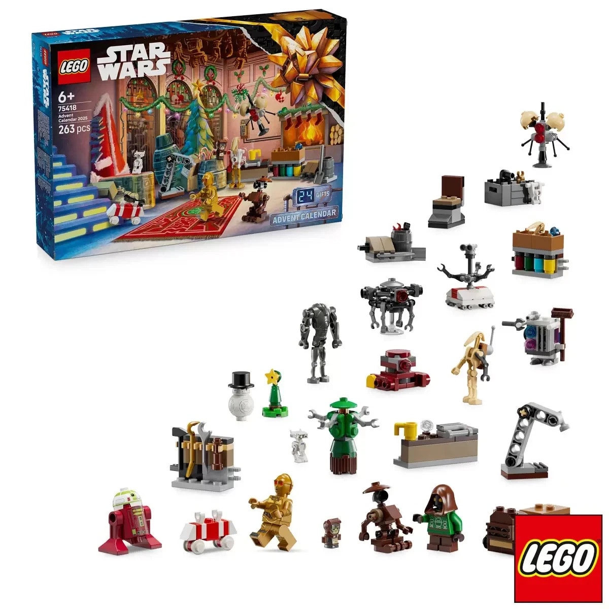 LEGO Star Wars Advent Calendar 75418 Building Bricks Set Kids Gift 329 Pieces