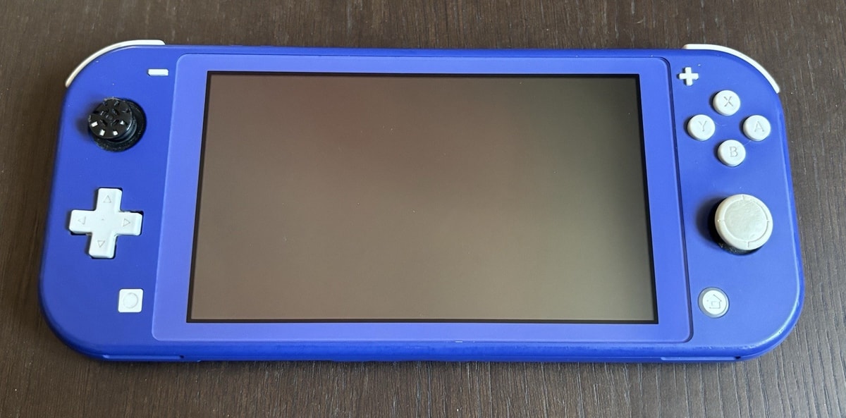 Nintendo Switch Lite HDH-001 Handheld Console - Blue (with PSU adapter and game)
