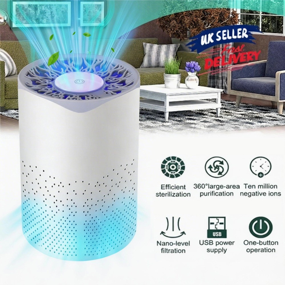 Home Air Purifiers For Large Room Medical Grade Air Purifier Smoke Odor Pet HEPA
