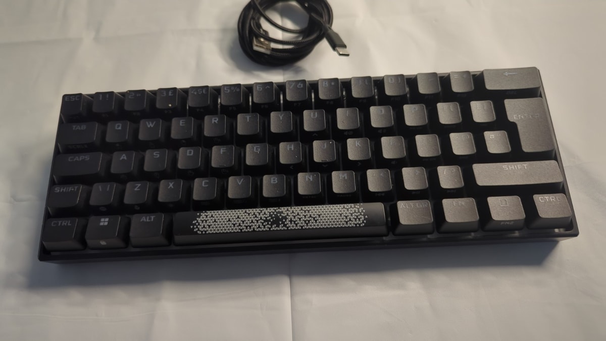 Corsair K65 RGB MINI 60% Mechanical Gaming Keyboard - Cherry MX Red (UK Layout)