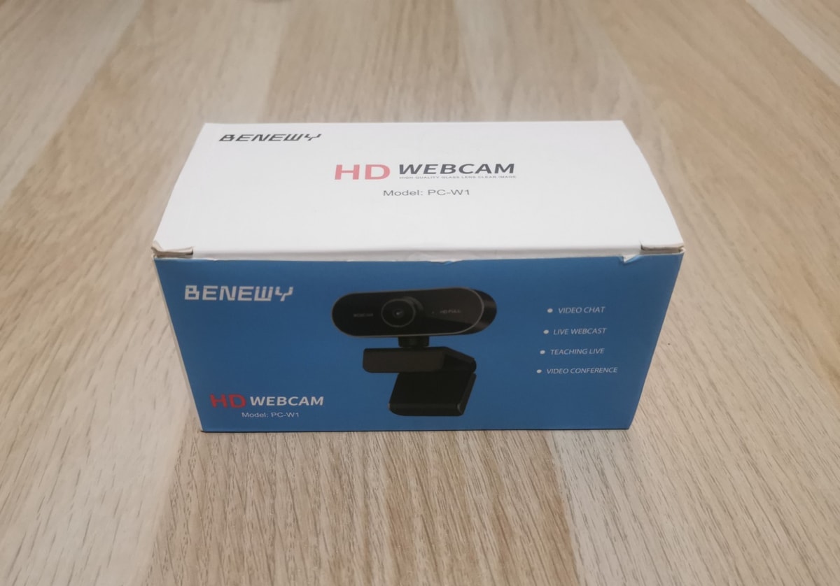 Benewy PC-W1 HD Webcam Video Chat Live Webcast Video Conference Built-in Mic