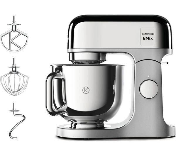 Kenwood KMX760CH kMix Stand Mixer Kitchen Machine 5L 1000w Stainless Steel