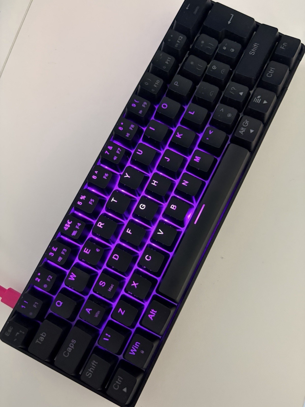 Nos C450 Mechanical RGB Mini Pro Gaming Keyboard Wired Black