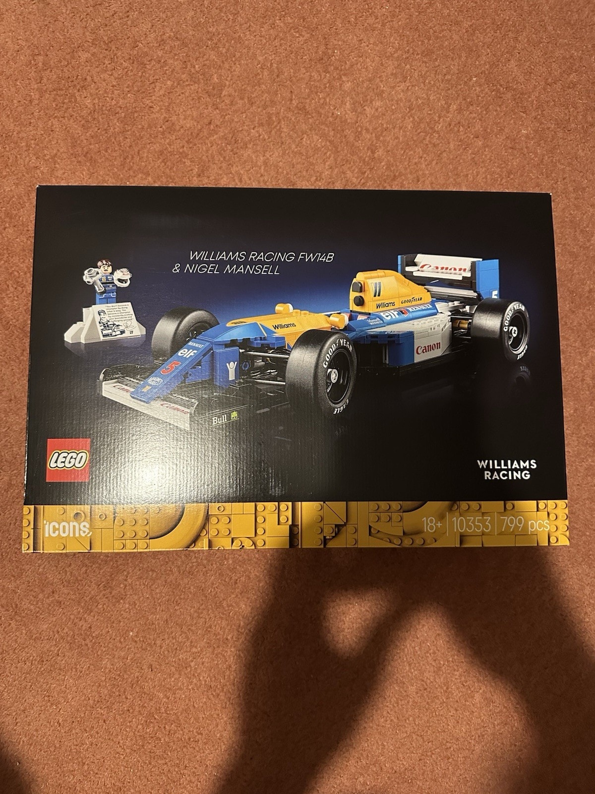 LEGO Williams Racing FW14B Nigel Mansell 10353 ICONS Brand New Sealed