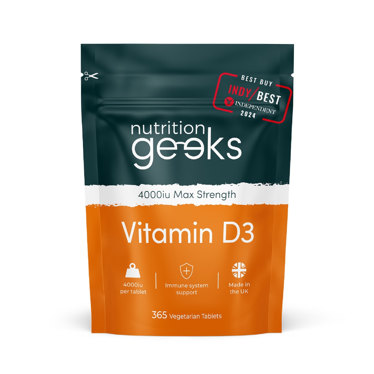 Vitamin D 4000IU Tablets | 365 Vitamin D3 Supplements Max Strength for Immunity