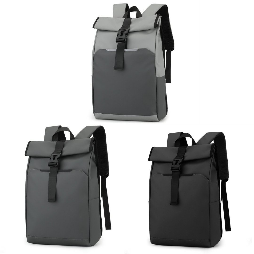 Roll Top Backpack Water-Resistant Large Rucksack Men Women for Travel,School