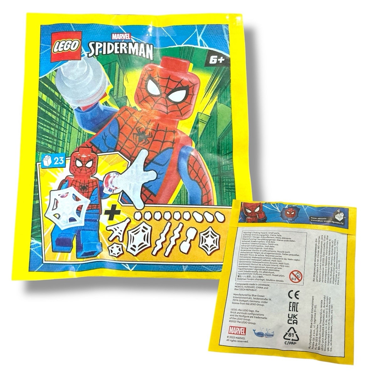 LEGO Marvel Spider-Man Minifigure + Web Accessories 682306 New, Sealed (22