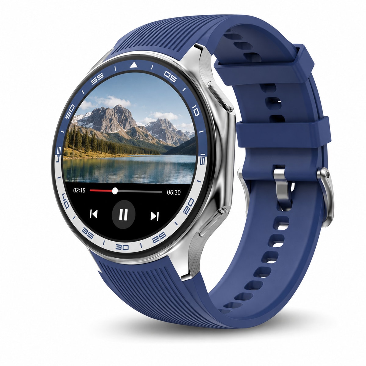 AMOLED Smart Watch Fitness Tracker Video Player 4GB Large Memory For Men Women