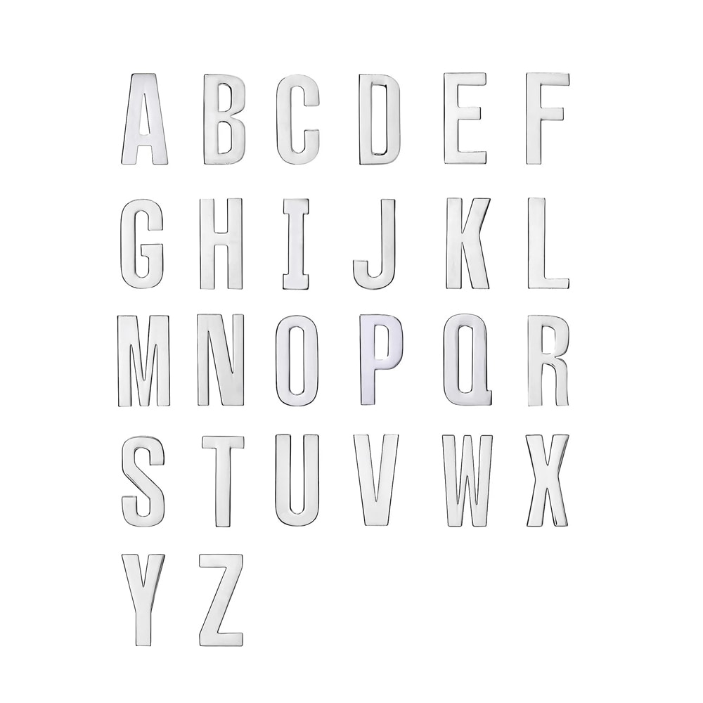 Bootzy Couture | Confession Letters, Silver - E