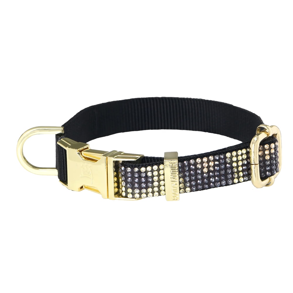 Bootzy Couture | Basic Bitch Justerbart Hundhalsband, Leopard - Small
