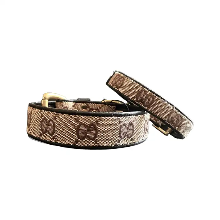 RePurposed Luxury | GG Hundhalsband, Svart - X-Large