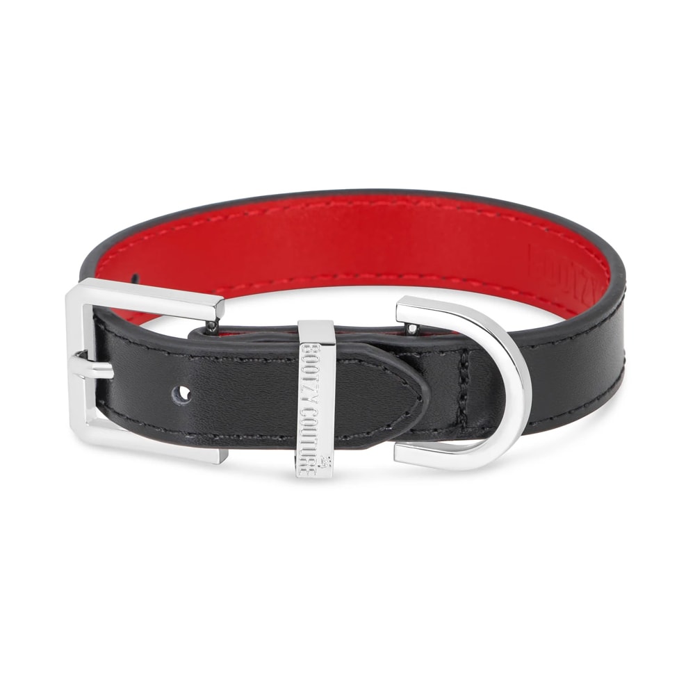 Bootzy Couture | Plain Jane Hundhalsband, Silver - Medium