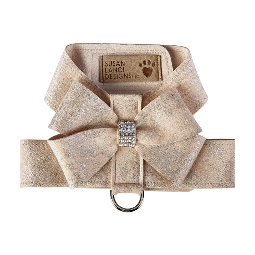 Susan Lanci | Glitzerati Ultrasuede® Swarovski Hundsele, Champagne - Small