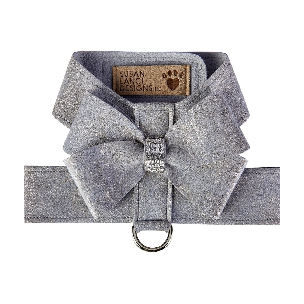 Susan Lanci | Glitzerati Ultrasuede® Swarovski Hundsele, Platinum - X-Small