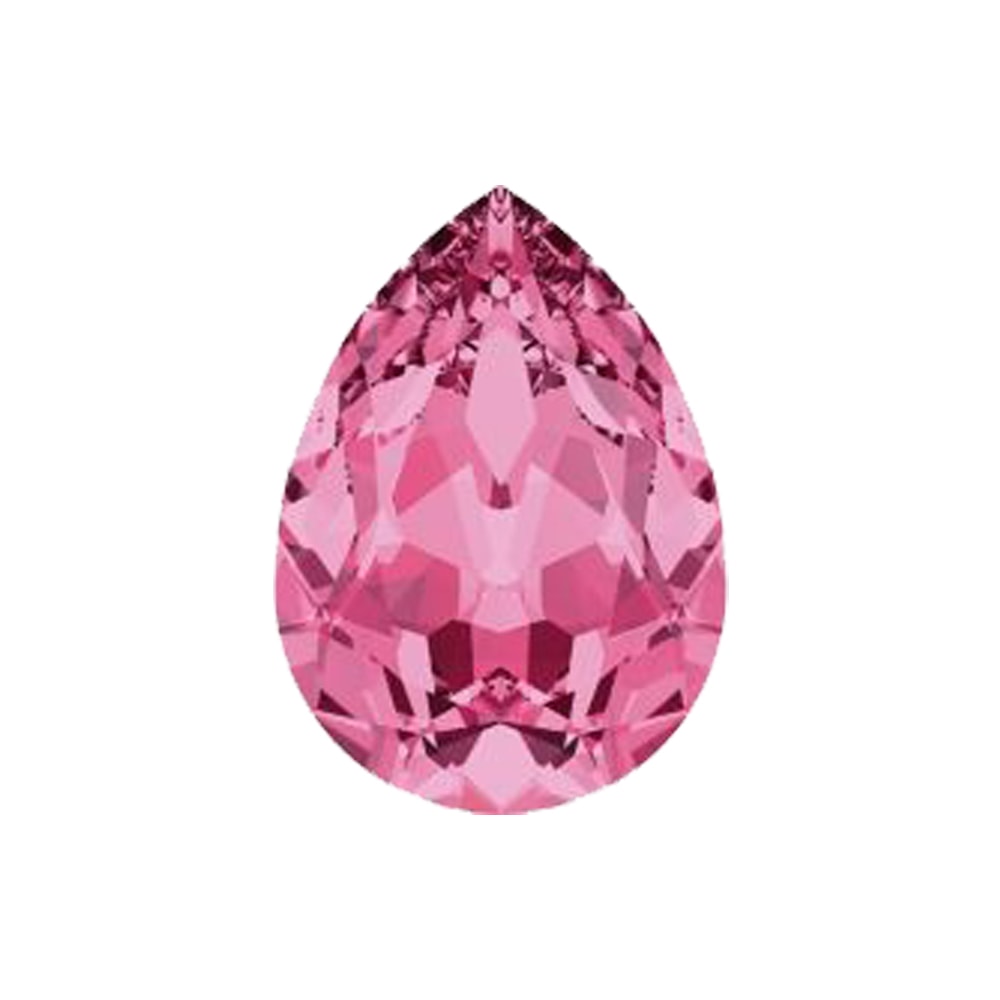 Perlstoft | Exklusivt Handgjort SWAROVSKI® Hundhalsband, Big Liz - Rose