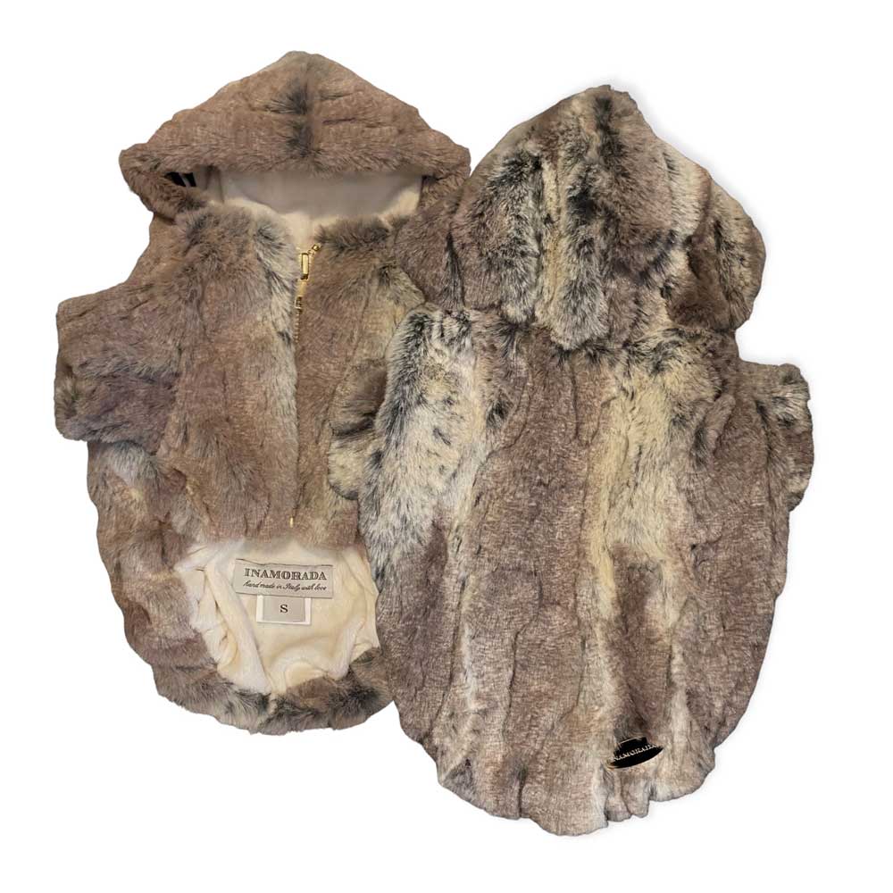 Inamorada | Exklusiv Faux Fur Hundjacka, Kanin - XXX-Large