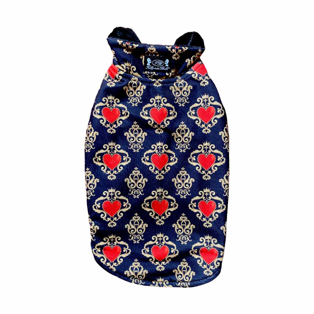 Trilly Tutti Brilli | High-End Modeinspirerad Hundjacka, Hearts - Medium