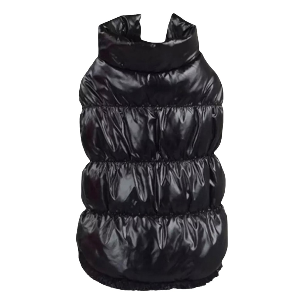 Affordable Luxury | Varm Puffer Hundjacka, Svart - X-Large