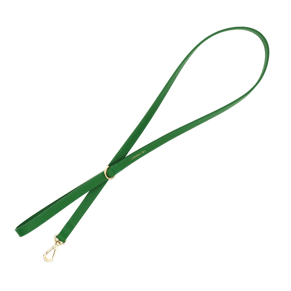 Lili Pouent | Exklusit Hundkoppel i Läder, Grön
