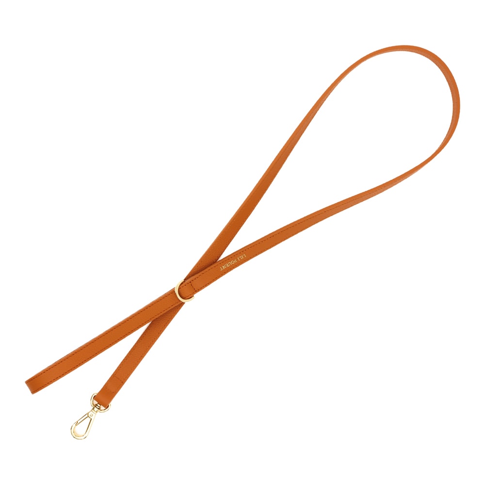 Lili Pouent | Exklusit Hundkoppel i Läder, Orange