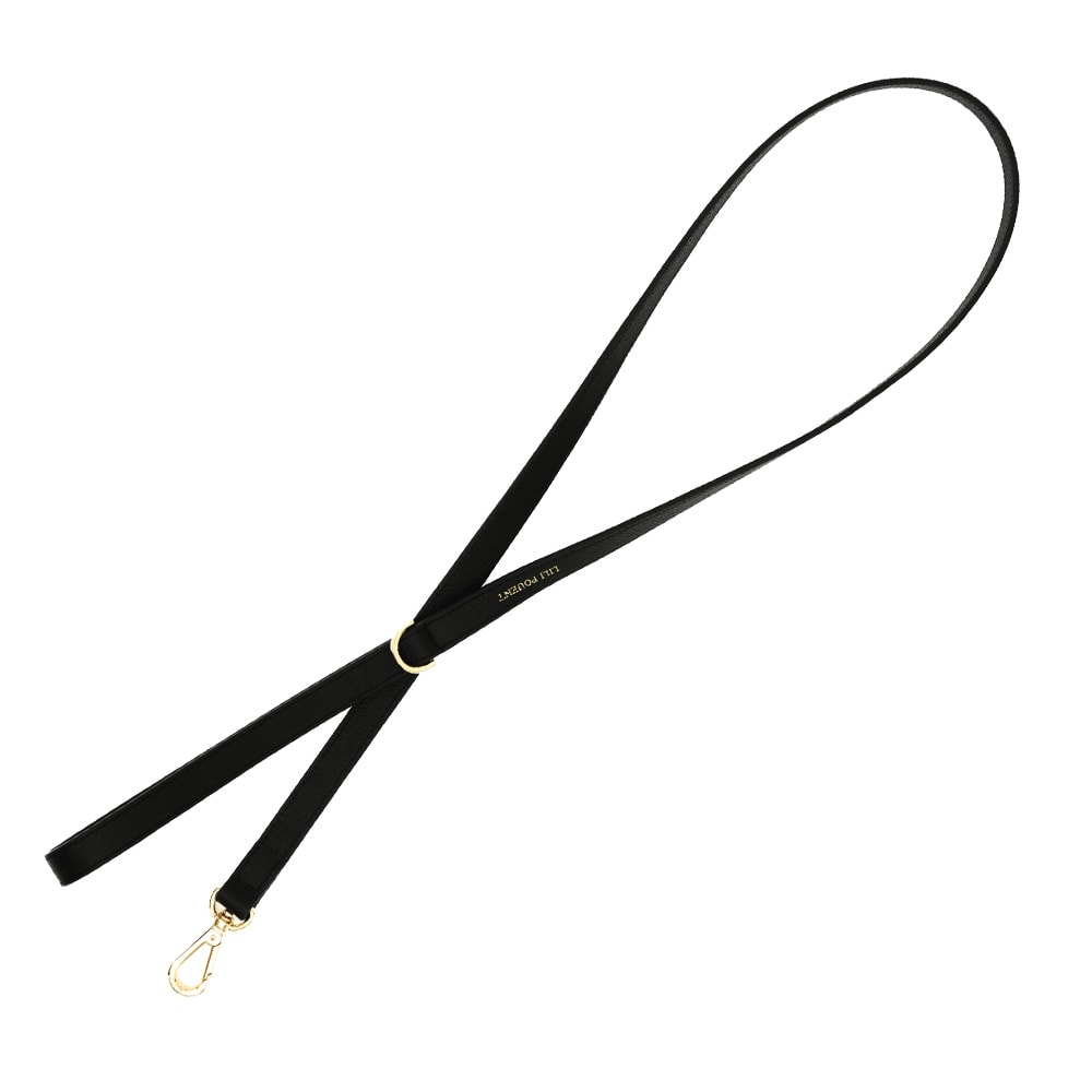 Lili Pouent | Exklusit Hundkoppel i Läder, Svart