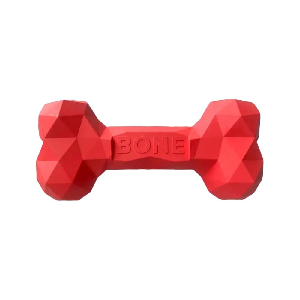 BONE | Rough Chew Hundleksak, Röd - Large