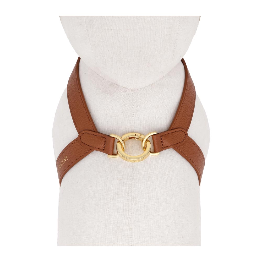 Lili Pouent | Exklusiv Hundsele i Läder, Brun - 1.5