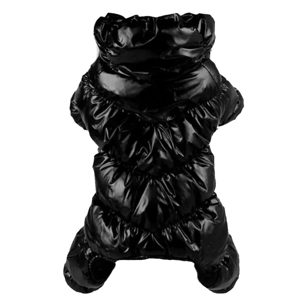 Affordable Luxury | Varm Puffer Hundoverall, Svart - Small