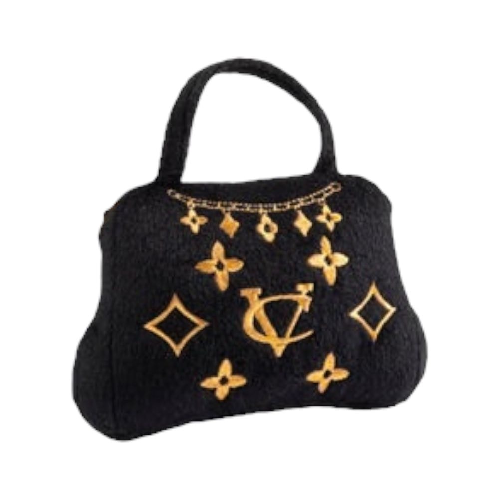 Dog Diggin Designs | Hundleksak Svart Chewy Vuiton Väska