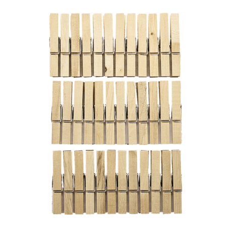 All About Home Träklämmor - 36 st.