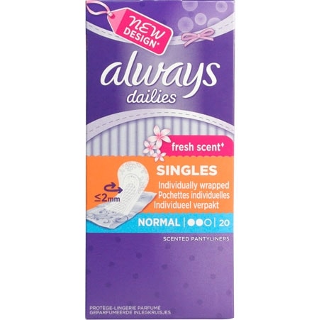 Always Fresh Scent Dailies Normal 20 st