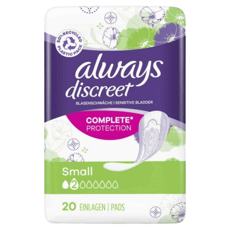 Always Discreet Small Incontinence Pads - 20 st