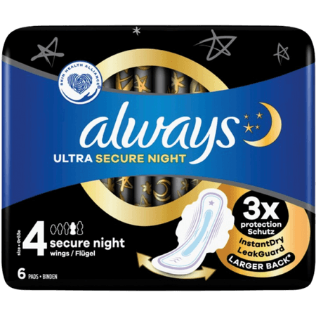 Always Ultra Secure Nattbindning 6 st
