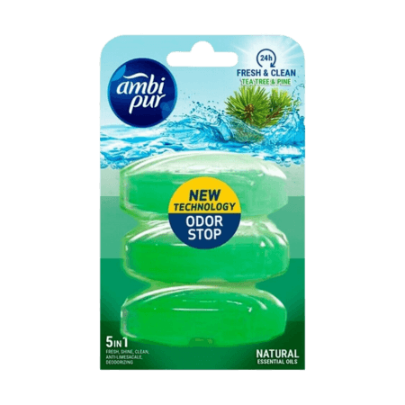 Ambi Pur Tea Tree & Pine WC Block Refill Assorted - 3 st